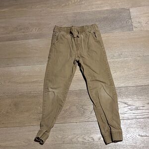 Gymboree Men's Khaki Elastic-Waist Jogger Pants